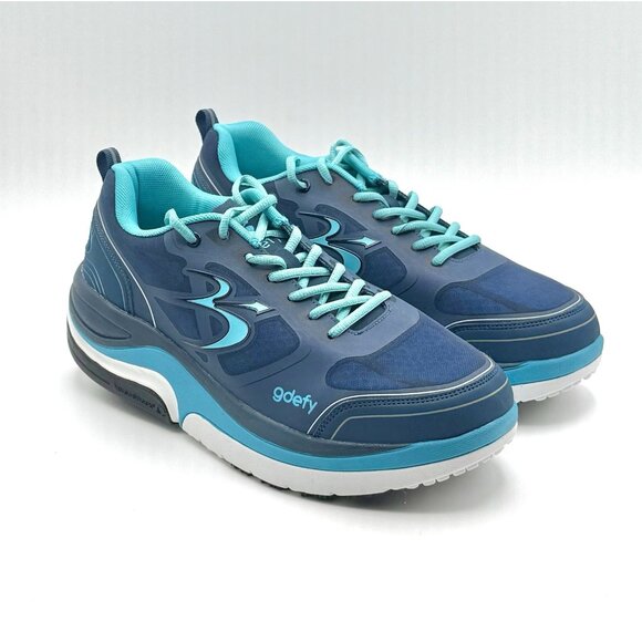 Gdefy Mens Gravity Defyer Blue Comfort Fit Walking Shoes TB9022MBU-M - Size 12